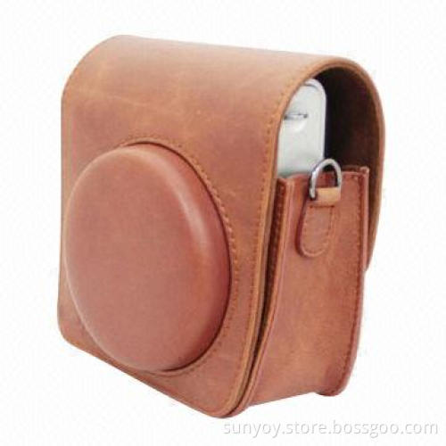 Leather camera bag for Fujifilm instax mini 90 camera